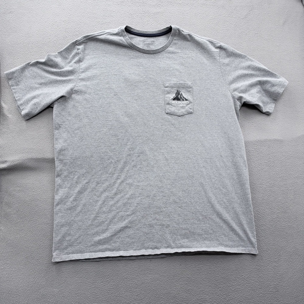 Patagonia Shirt Mens 2XL Gray Chouinard Mountain Responsibili-Tee Tagless Tee